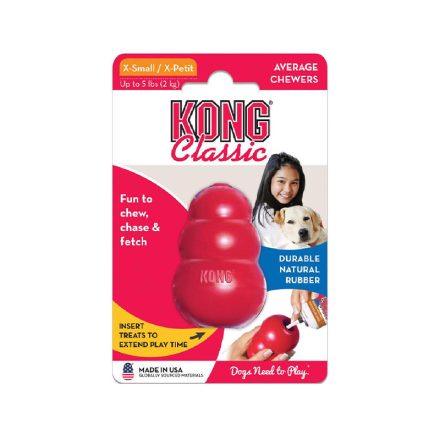 KONG KUTYAJÁTÉK CLASSIC XS PIROS