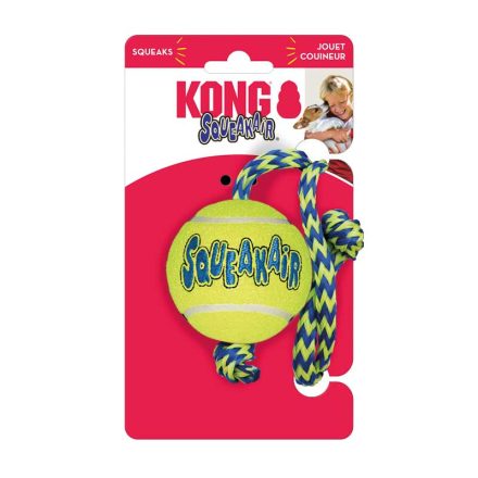 KONG AIR SQUEAKER TENNI S BALL  M 6 CM WIT