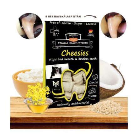 QCHEFS CHEESIES FOGTISZTÍTÓ JUTALOMFALAT KUTYÁKNAK 65G