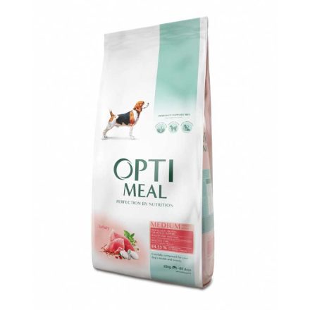 OPTIMEAL DOG SZÁRAZ TÁP FELNŐTT KÖZEPES MÉRETŰ KUTYÁKNAK PULYKÁVAL 20KG