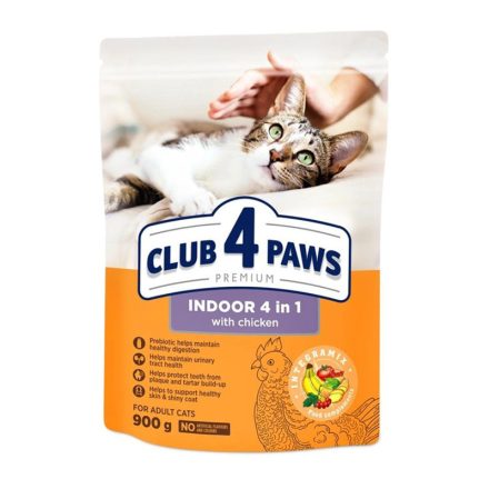 CLUB4PAWS CAT DRY INDOOR CSIRKE 900G