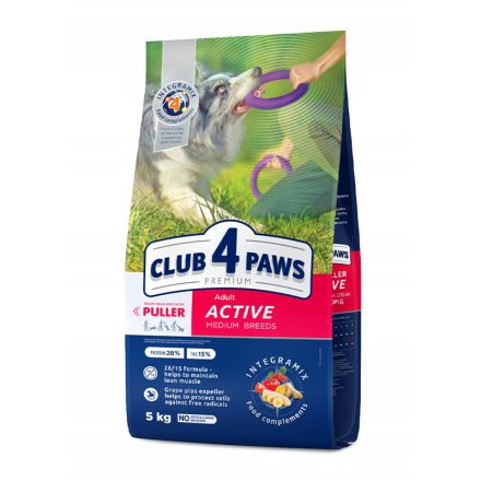 CLUB4PAWS DOG DRY ACTIVE MEDIUM 5KG 