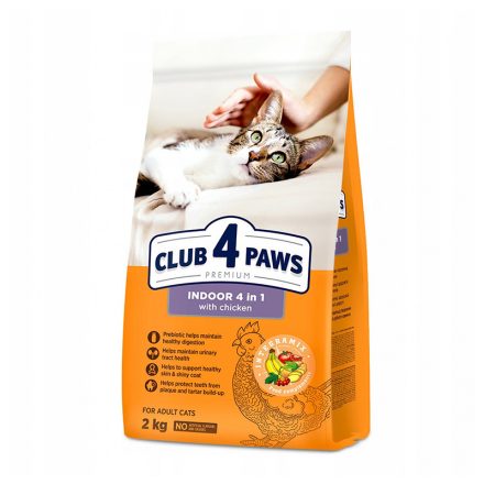 CLUB 4 PAWS PREMIUM CAT INDOOR 2KG