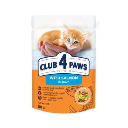 CLUB 4 PAWS PREMIUM CAT KITTEN NEDVES ELEDEL LAZAC GRAVY 80G