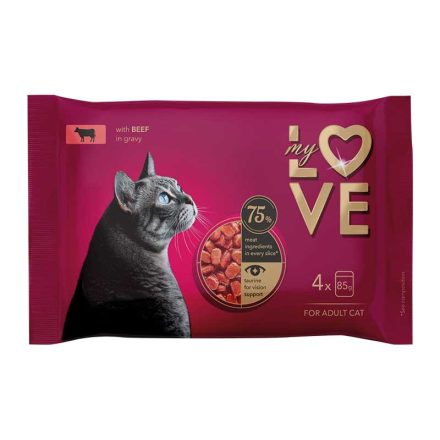 MY LOVE CAT POUCH 4X85G MARHA SAUCE