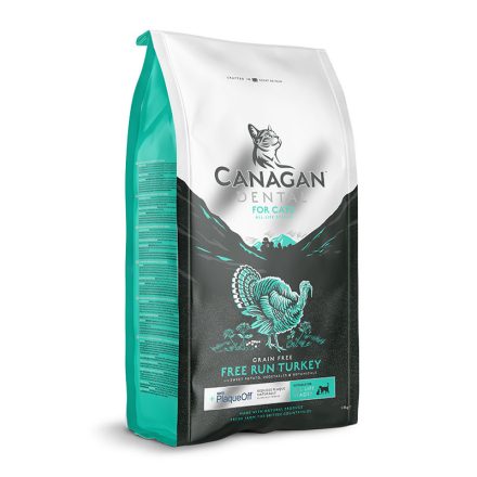 CANAGAN CAT DENTAL FREE RUN TURKEY SZÁRAZ MACSKATÁP 375G DENTAL-PULYKA