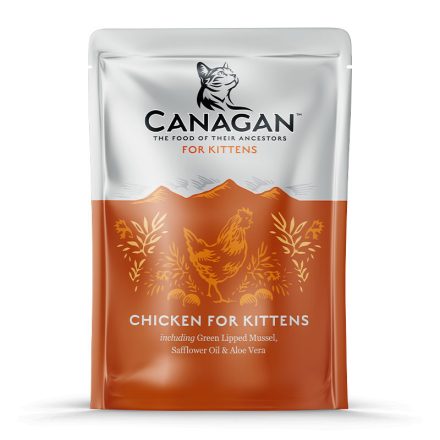 CANAGAN MACSKA POUCH KITTEN 85G CSIRKE