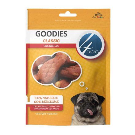 4DOG CLASSIC CSIRKE LÁB 100G