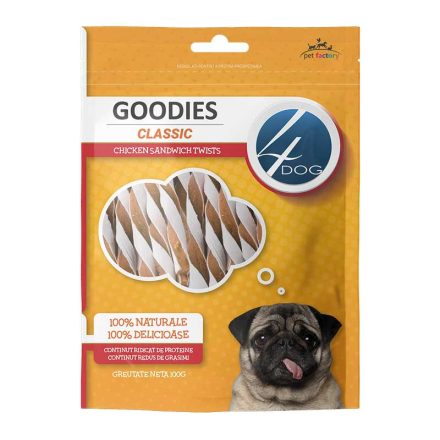 4DOG CLASSIC CSIRKE SZENDVICS 100G 