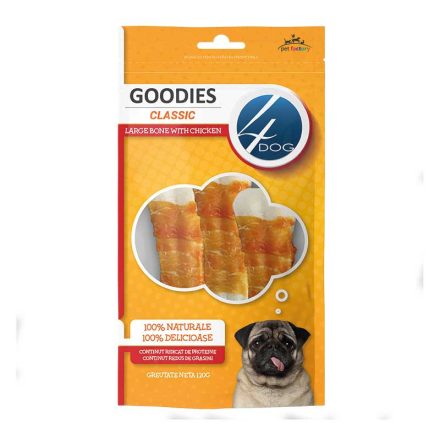 4DOG CLASSIC CSIRKE ÓRIÁS CSONT 120G 