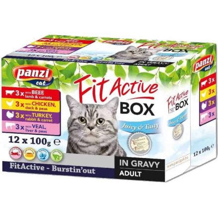 FITACTIVE FITABOX MACSKA 12X100G