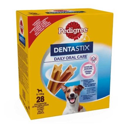 Pedigree DentaStix mindennapi fogápoló jutalomfalatok 5-10 kg-os kutyák számára 28 db (4 x 110g)