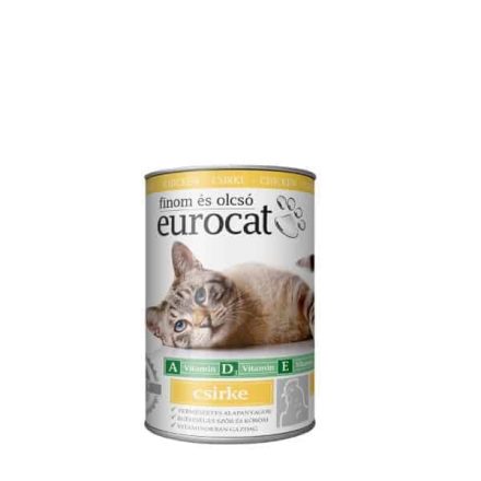 EURO CAT Macskaeledel konzerv Csirkés 415g