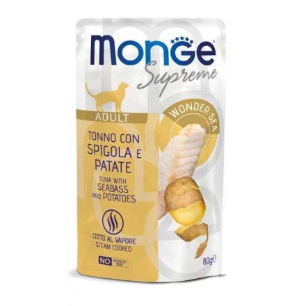 MONGE CAT TONHAL-SÜGÉR BURGONYA 80 G ADULT POUCH