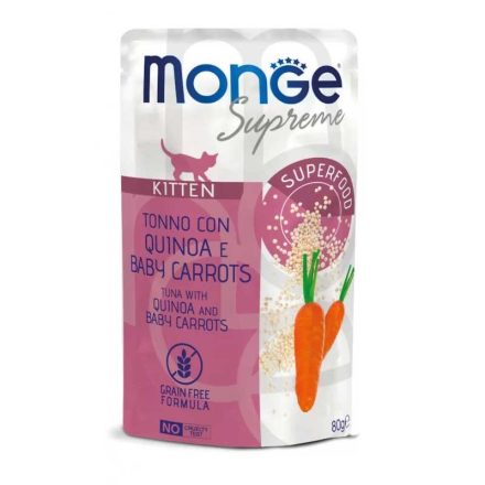 MONGE CAT  TONHAL-QUINOA-RÉPA 80 G KITTEN POUCH