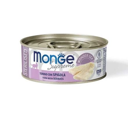 MONGE CAT TONHAL-RÁK STERILISED 80G KONZERV