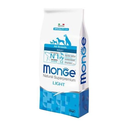 MONGE DOG ALL BREEDS LIGHT LAZAC 12KG