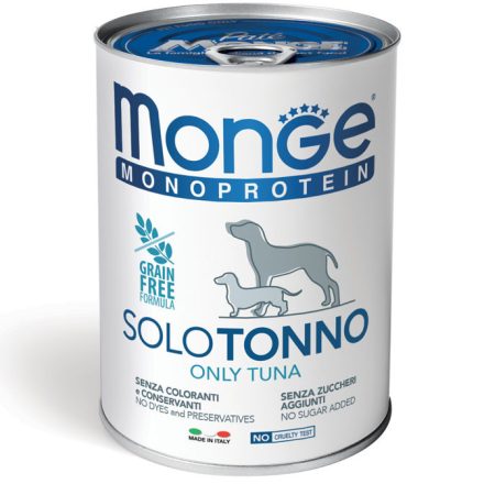 MONGE DOG Monoprotein Tonhal pástétom 400g