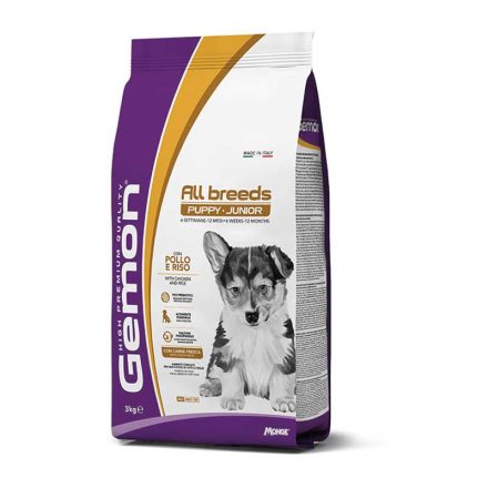 Gemon Dog all breeds  Puppy & Junior Csirke és rizs 3kg