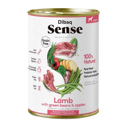 Dibaq Sense DOG cans LAMB 380G BÁRÁNY