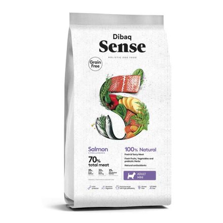 Dibaq Sense DOG GF MINI SALMON  2kg LAZAC KISTESTŰ