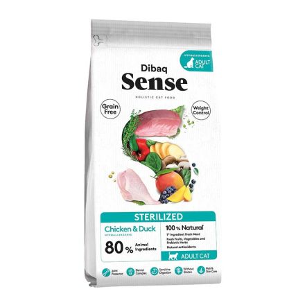 Dibaq Sense CAT Grain Free STERILIZ 6 kg Csirke-Kacsa